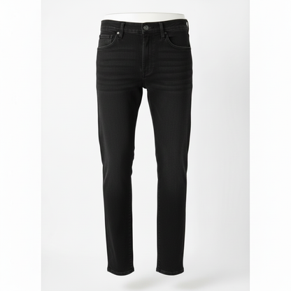 Slim Straight Denim Jeans - Black